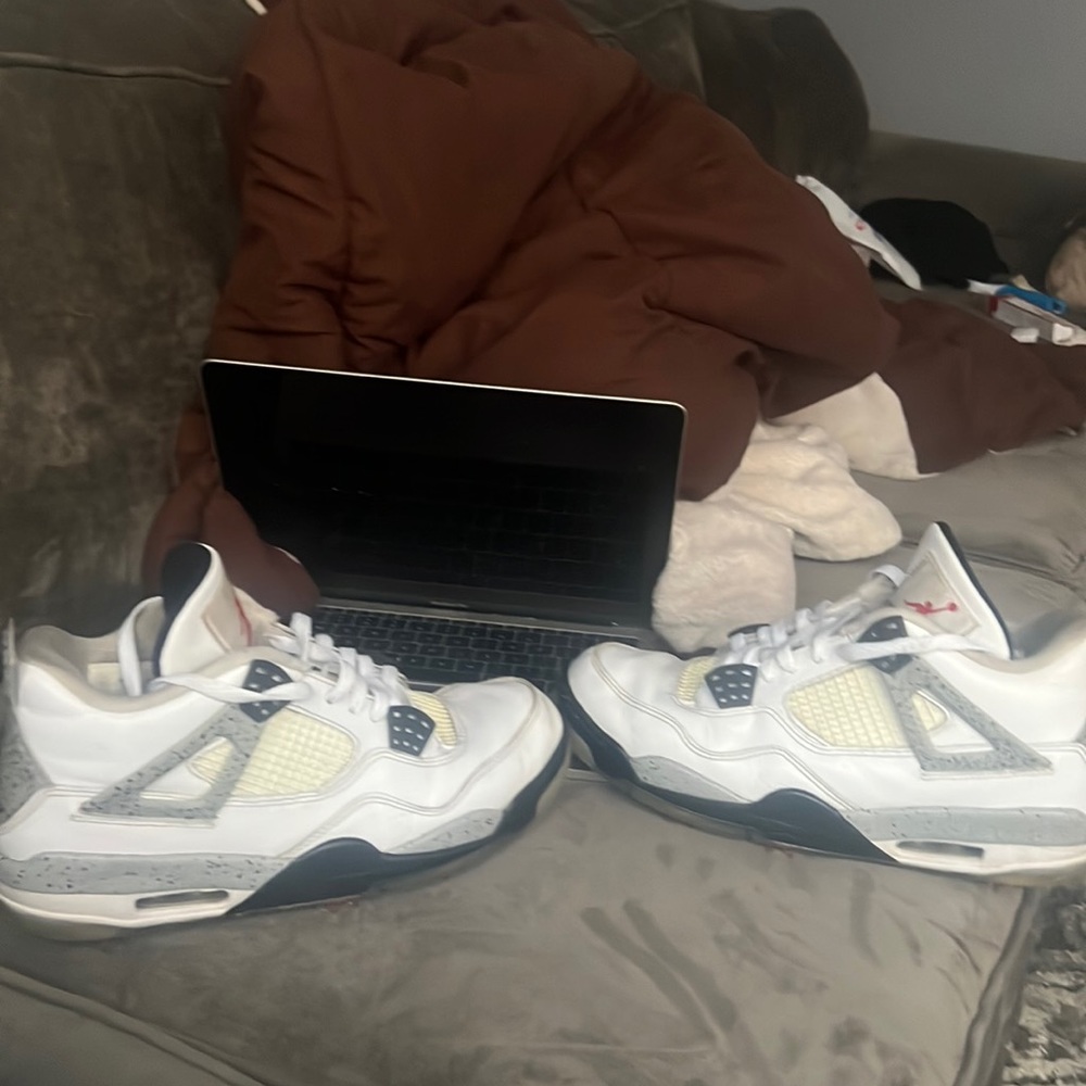 Jordan 4 cement golf shoes